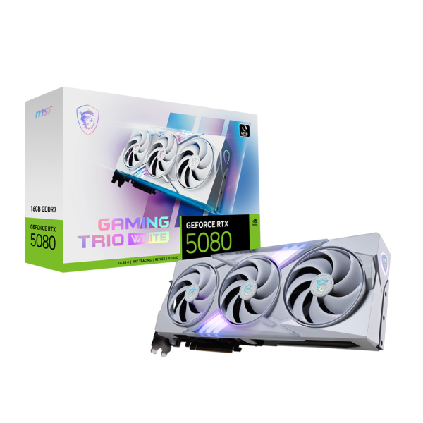 GPU RTX 5080 16GB OC MSI GAMING TRIO WHITE